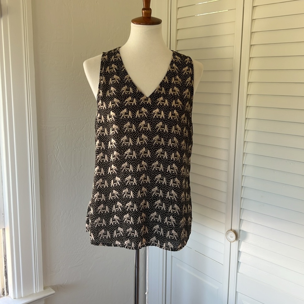 Elephant print top